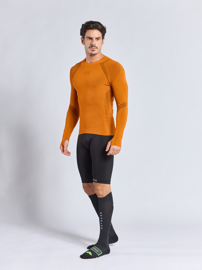 Maglia termica uomo traspirante - taglio vivo - OXYBURN FUZEE