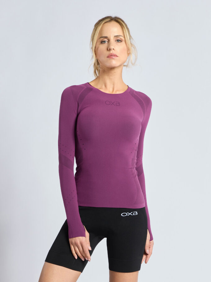 Maglia termica donna traspirante taglio vivo OXYBURN INNOVA